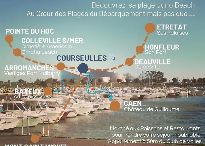 Apartment Perle Marine - Lumineux Confortable 6p Bord De Courseulles-sur-Mer